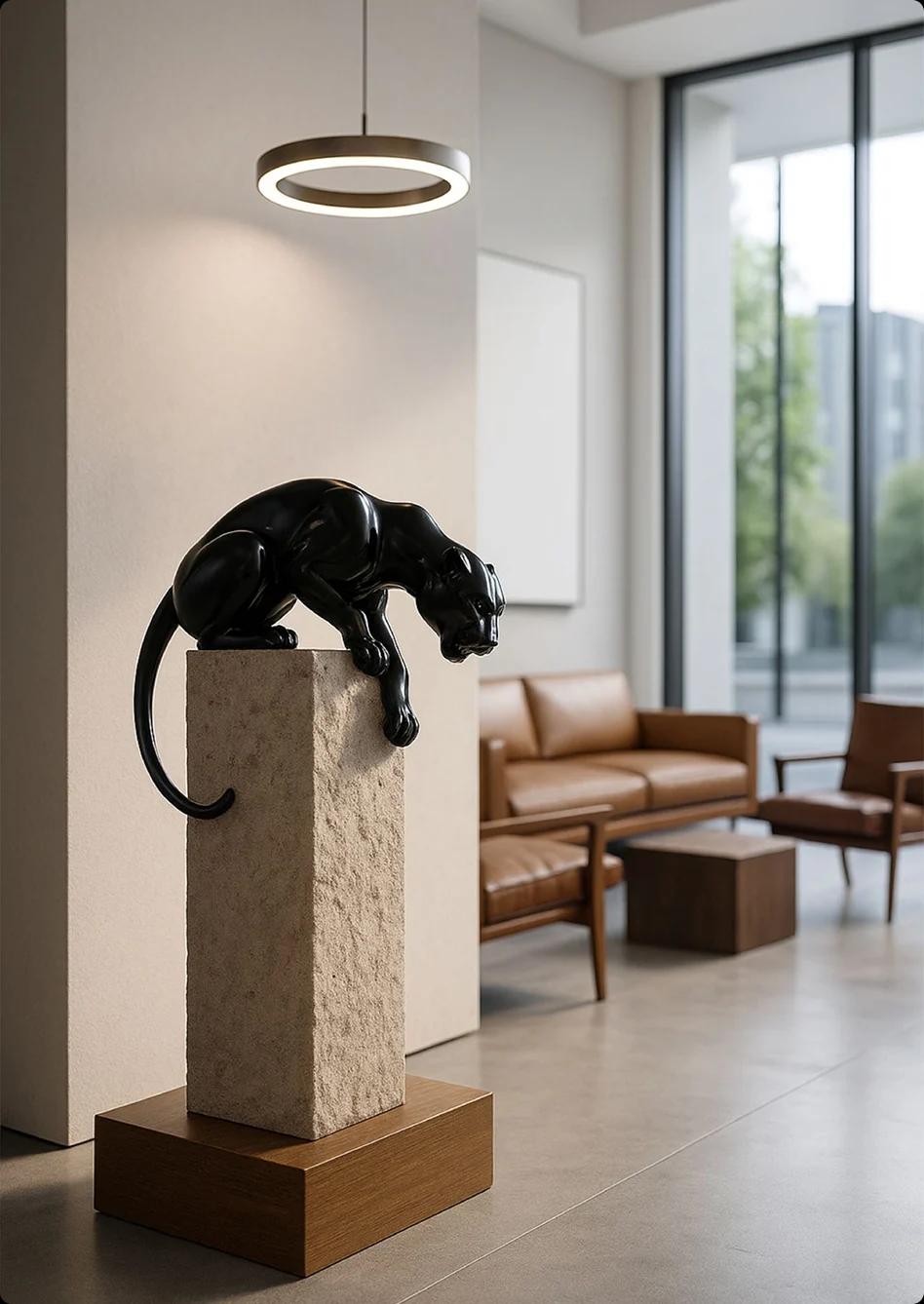 Panther sculpture
